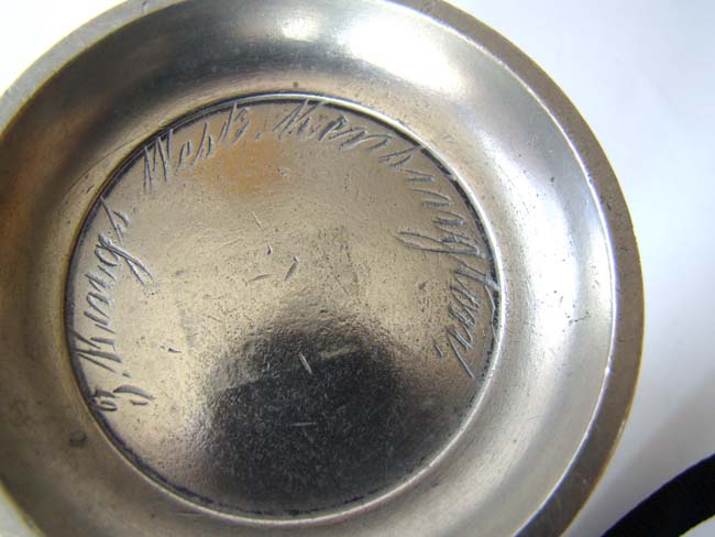 A collection of four antique English pewter tavern measures circa 1840-1880 — image 3